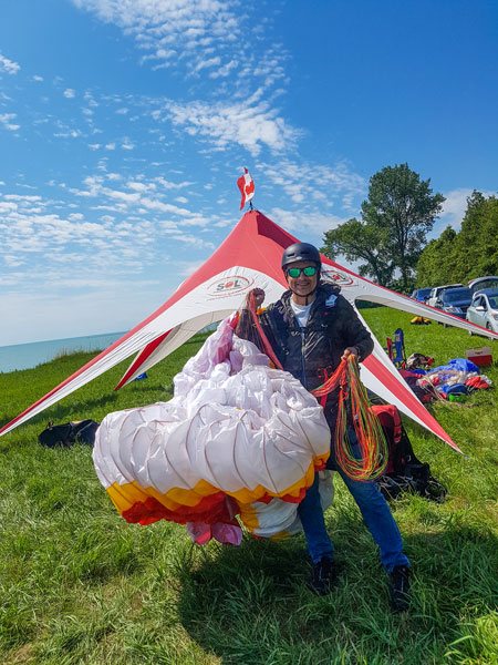 Reza Abazari Paragliding Toronto