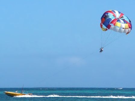 Parasailing is an amazing experience by the beaches